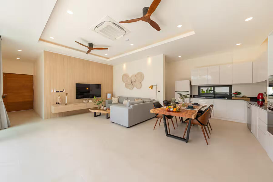 Open plan living area